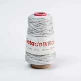 Cinta de Brillos 4mm Blanco/Plateado