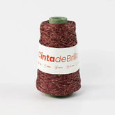 Cinta de Brillos 4mm Vinotinto/Dorado