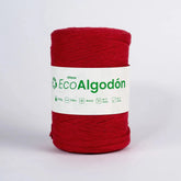 Hilaza Eco Algodón 4mm Rojo
