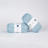 Lana Coats Crochet Azul Cielo