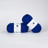 Lana Coats Crochet Azul Oscuro