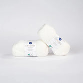 Lana Coats Crochet Blanco