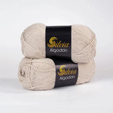 Lana Silvia Algodón Caqu