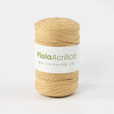 Piola Acrílica 1.5mm-2mm Dorado Claro