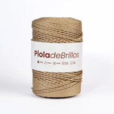 Piola de Brillos 2mm Dorado/Dorado