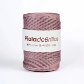 Piola de Brillos 2mm Palorosa/Dorado