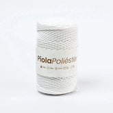 Piola Poliéster 3mm - 4mm Blanco