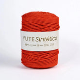 Piola Yute Sintético 3mm Mandarina