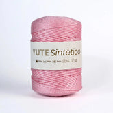 Piola Yute Sintético 3mm Rosa Bebé