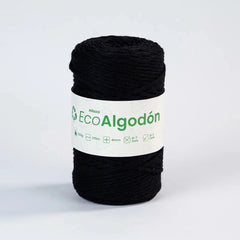 Hilaza Eco Algodón 4mm Negro