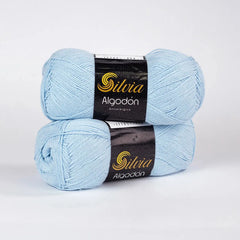 Lana Silvia Algodón Azul Ciel