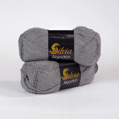 Lana Silvia Algodón Gri