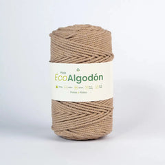 Piola Eco Algodón 3mm Caqui