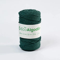 Piola Eco Algodón 3mm Verde Pino