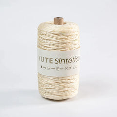 Piola Yute Sintético 1mm Vainilla