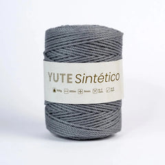 Piola Yute Sintético 3mm Gris Claro