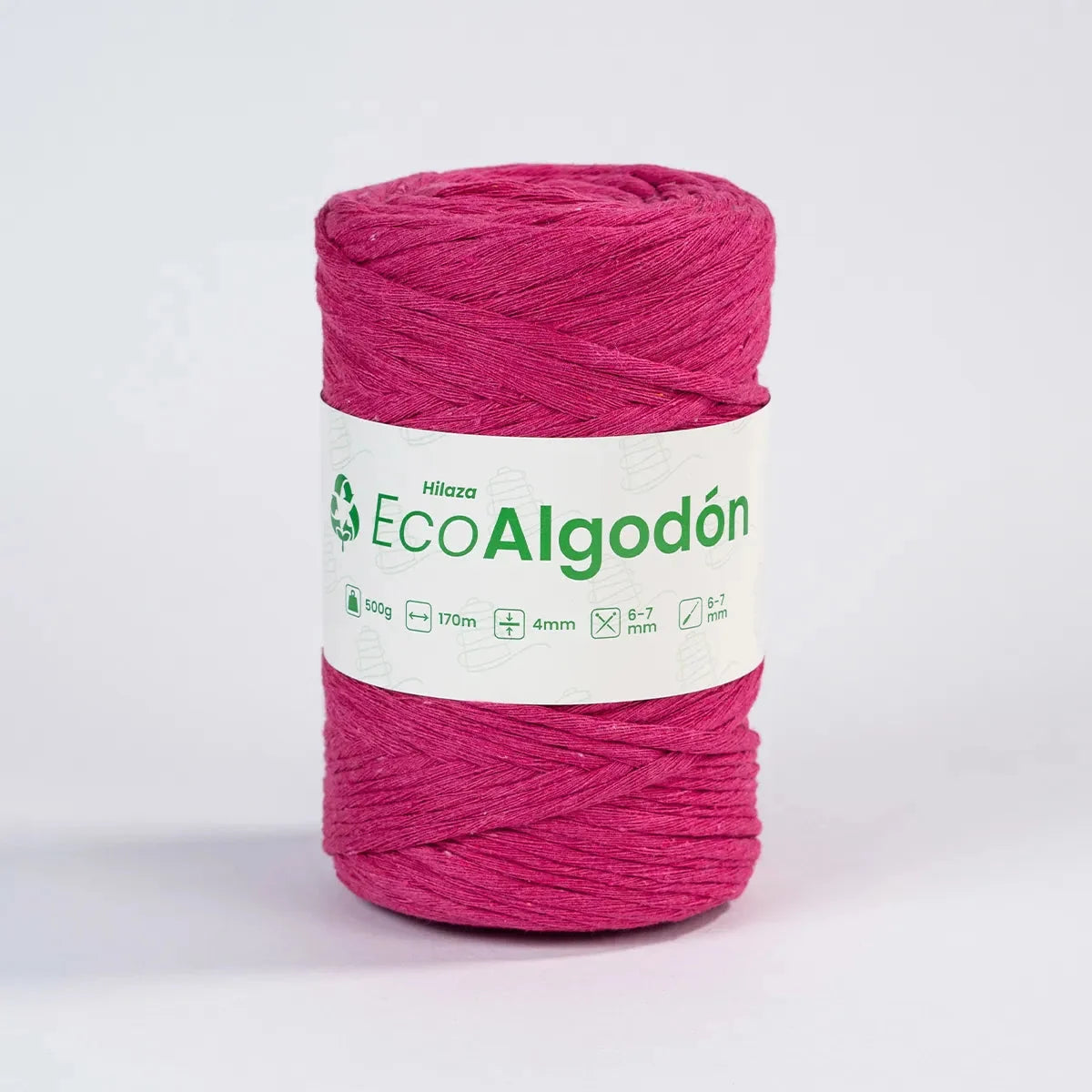 Hilaza Eco Algodón 4mm Fucsia