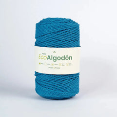 Piola Eco Algodón 3mm Turquesa