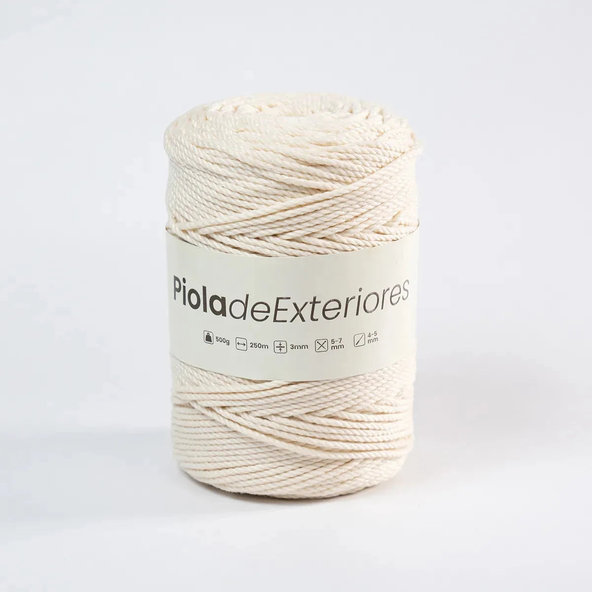 Piola Exteriores 3mm Crudo