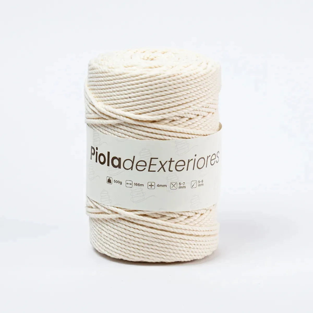 Piola Exteriores 4mm Crudo
