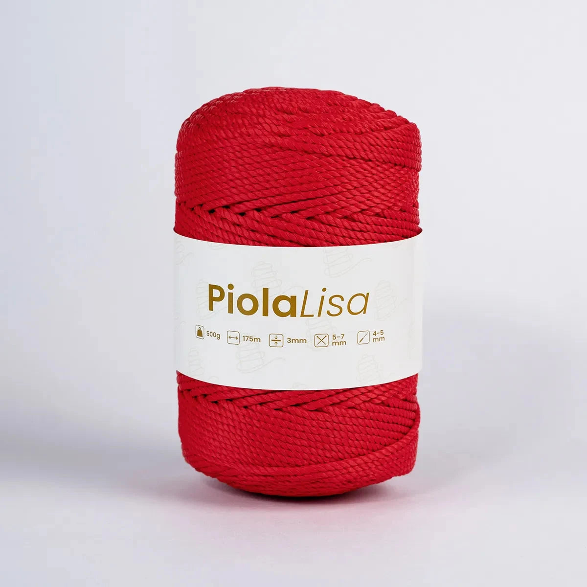 Piola Lisa 3mm Rojo