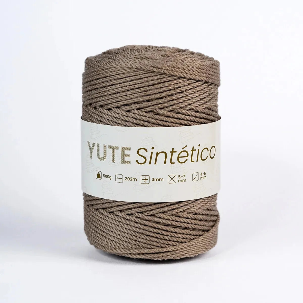 Piola Yute Sintético 3mm Pardo