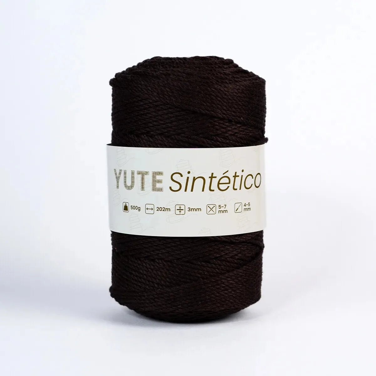 Piola Yute Sintético 3mm Tabaco