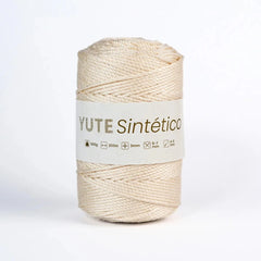 Piola Yute Sintético 3mm Vainilla