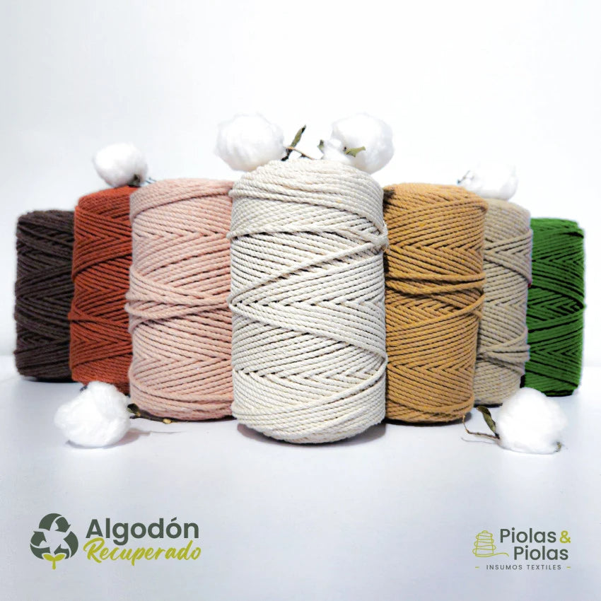 Hilaza Eco Algodón 4mm Mostaza